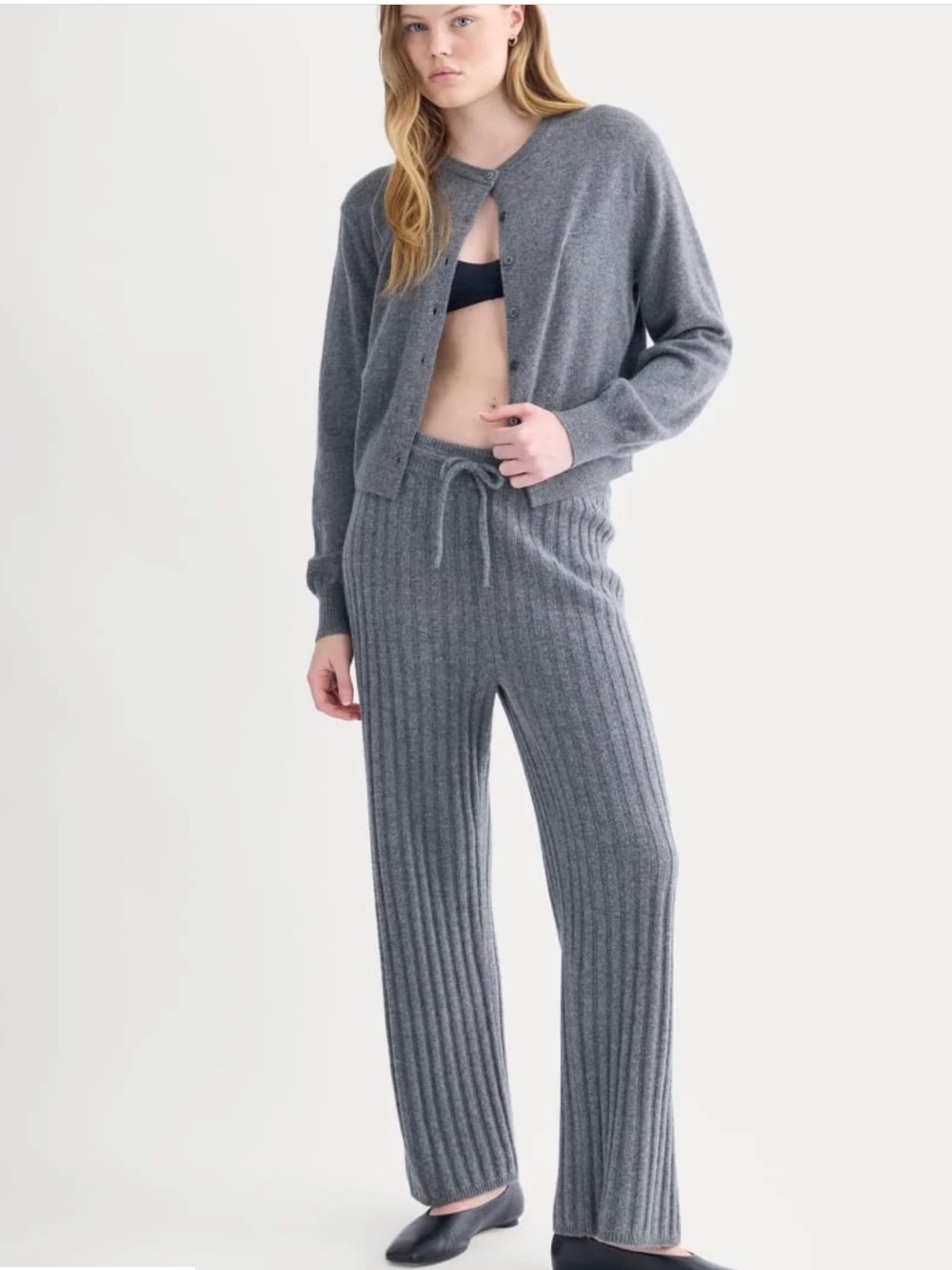 Everlane Straight Leg Wool and Cashmere Blend Pants Size: S